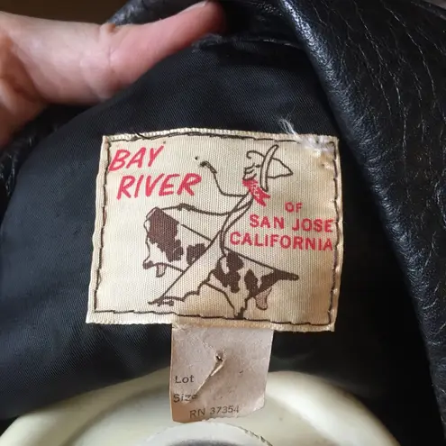 VTG 70s Fringe Leather Jacket Size M