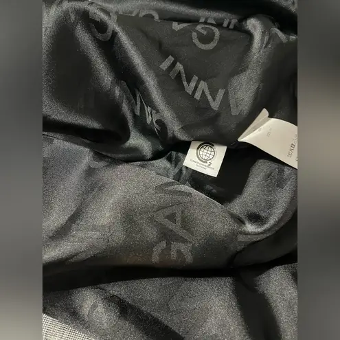 Ganni Prince of Wales Checked Twill Wrap Dress Size 34