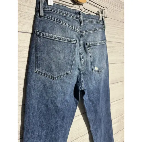 Frame Women's Silver Washed Le High Straight Jeans Size 25