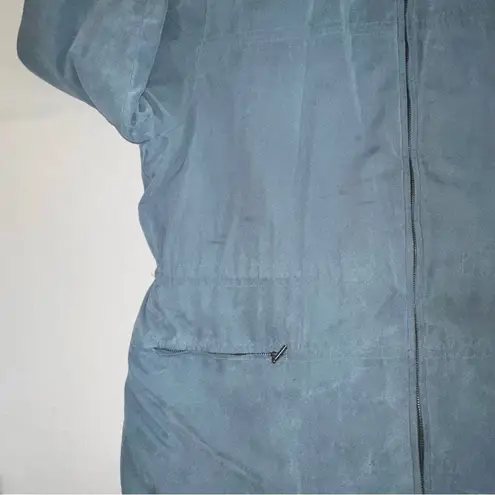 Preston & York Sport • Fox Fur Hood Blue Grey Parka Warm Size XL Winter Coat