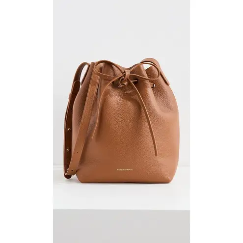 MANSUR GAVRIEL Hazelnut Brown Tan Cowhide Leather Soft Mini Bucket Bag