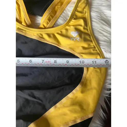 TYR Women's Black and Yellow One