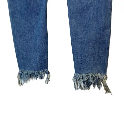 Free People We the Free Great Heights Frayed Hem Skinny Denim Jeans