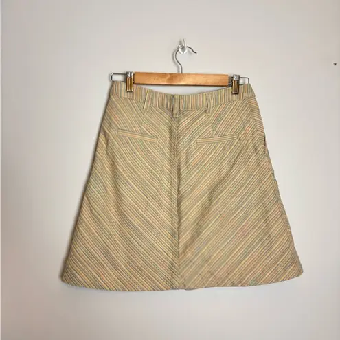 Pilcro and the Letterpress Anthro Pastel Striped Skirt