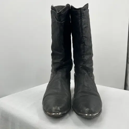 Dingo Vintage Black Womens Boots 6 Western Rodeo Boho Festival