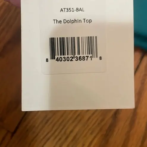 ANDIE Bikini Set Dolphin Top Bikini Bottom Swimsuit Baltic blue white size M NWT