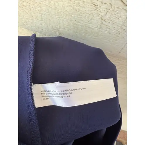 Eloquii Navy Blue Pencil Skirt Zipper Detail Plus Size 20 NWT