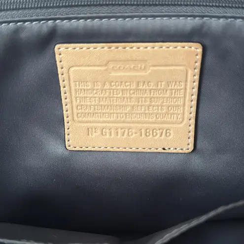 Coach Vintage  Signature Metallic Classic Poppy Quilted Canvas Tote G1176‑18676