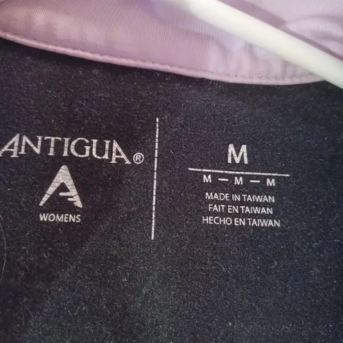 Antigua Antiqua womens medium black pink Brookside Country Club performance long sleeve