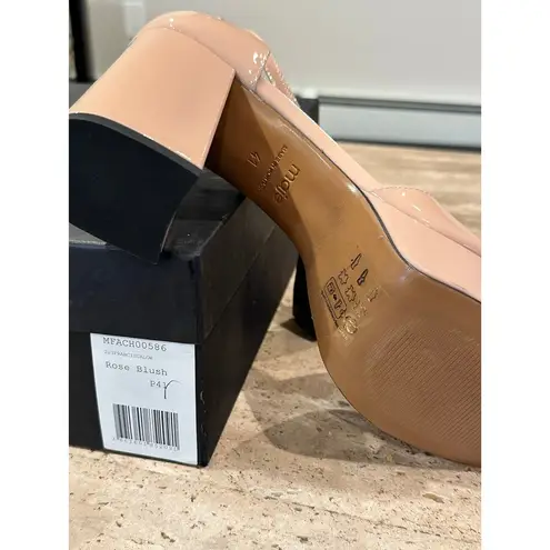 Maje NEW in Box Patent leather heeled sandals Rose Blush 41 / 10.5
