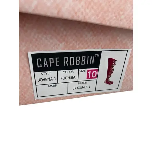 Cape Robbin *New Womens Jovena-1 Gladiator Lace-Up Sandal Size 10 Fuschia Pink