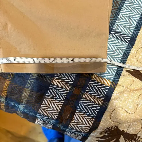 J. Crew Women's Frankie Ankle Chino Pants Size 8 Petite Beige Flat Front used Tan