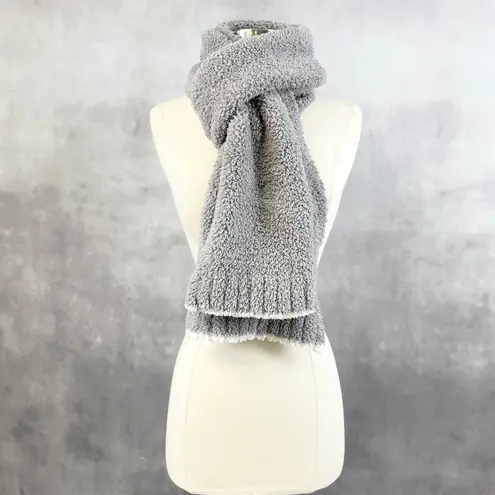 Barefoot Dreams Barefoot Dreams CozyChic Gray Knit Scarf Soft Plush Winter Accessory Wrap Hygge
