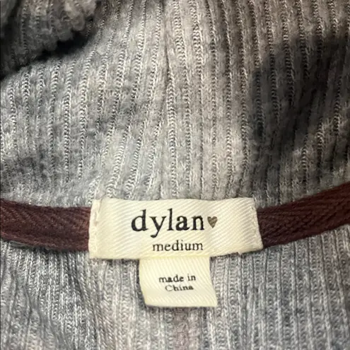 Dylan relaxed fit soft stretch ribbed cowl neck top M