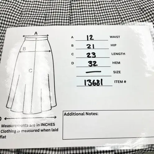 Briggs New York Womens Gingham Skirt XS/S Midi Preppy Academia Retro Old Money