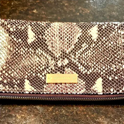 Brahmin EUC Authentic Vintage Python Snakeskin Wristlet Clutch Bag