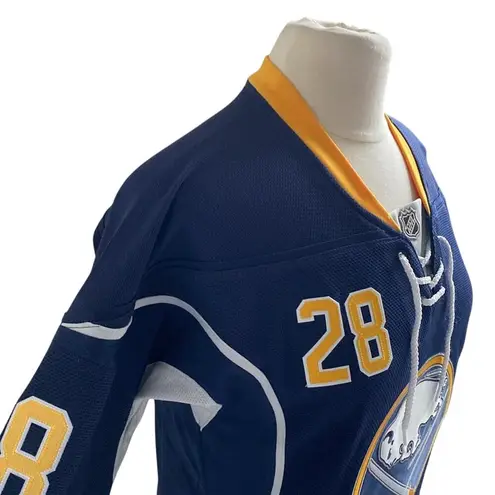 NHL BUFFALO SABERS Hockey Jersey Womens Sz Small Number 28 Zemgus Girgensons Blue