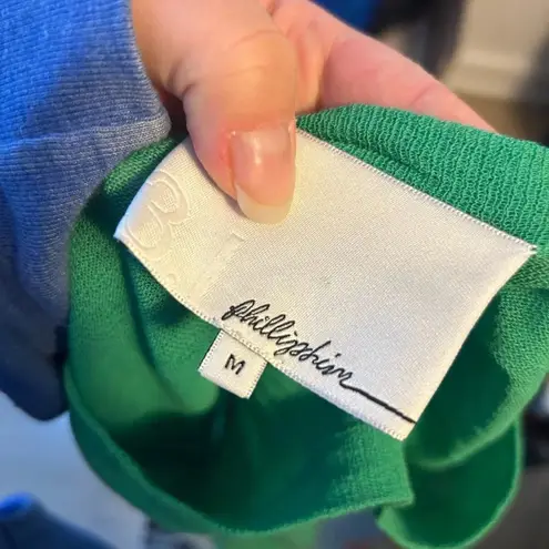 3.1 Phillip Lim PHILLIP LIM KELLY GREEN COTTON SWEATER