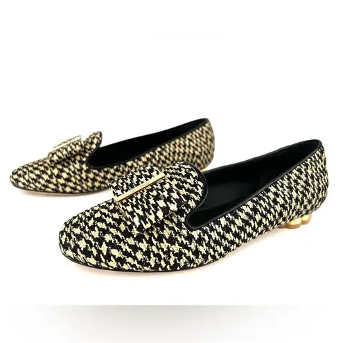 Salvatore Ferragamo Sarno Bow Embellished Raffia Low Heel Loafers US 5 - EU 35.5