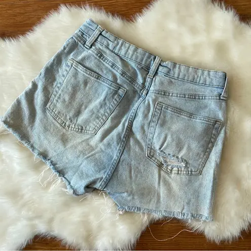 Wild Fable Light Blue Distressed High Waisted Jean Shorts