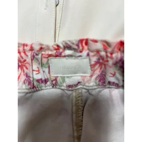 MOTHER Denim The Springy Straight Leg Ankle Pants In Aloha. Size 23. NWOT White
