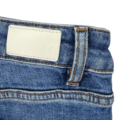 Maje Jeans EU 36 (27.5) Asymmetrical Distressed Fringe Hem Mid-Rise Cropped $365