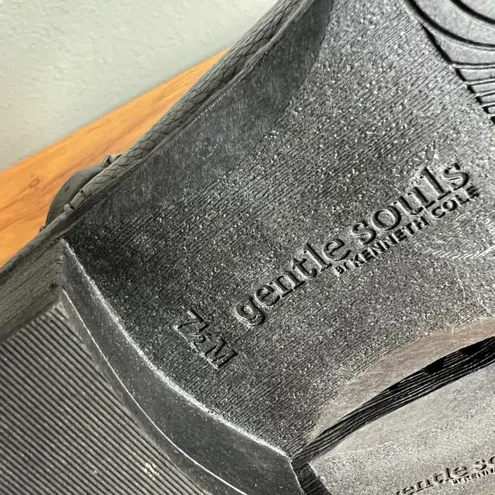 Gentle Souls Kenneth Cole Best Moto Bootie Sz 7.5 Black Leather Ankle Boot NEW