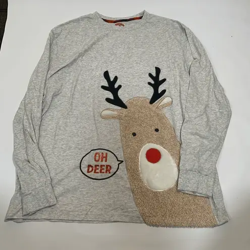 Holiday Time "Oh Deer" Long Sleeve T Shirt