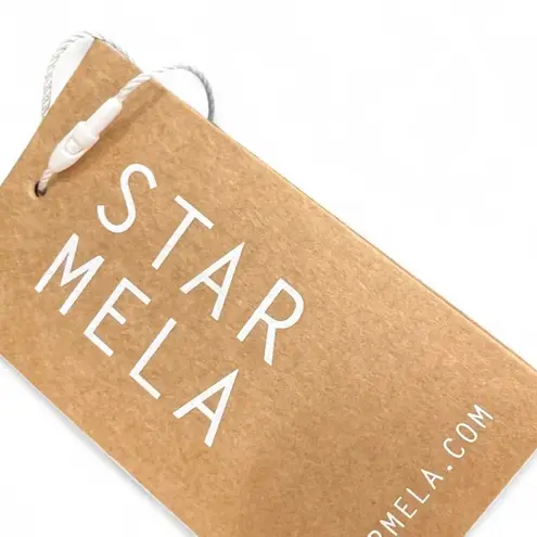 New Star Mela M / L Kamini Beach Dress Kaftan Swim Cover Up Tassel Handkerchief Black Size M