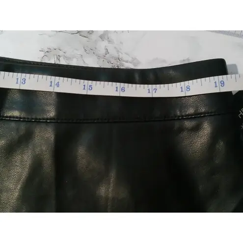 Bagatelle  Pull On Faux Leather Pants Black Wide Leg Size XL