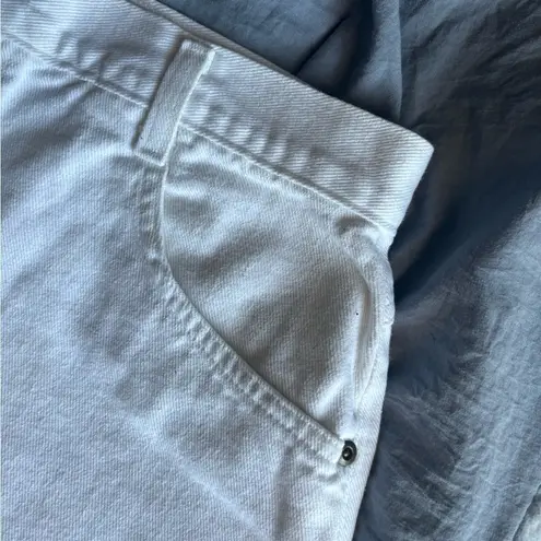 Hunt Club Jean Shorts Adult Size 14 Tall White Denim NWOT ZIP/Button Comfy