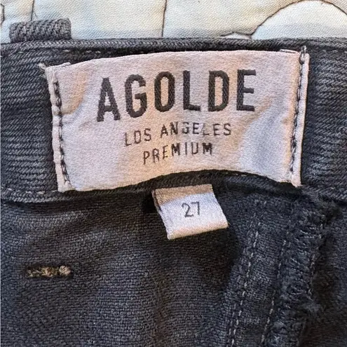 AGOLDE  Siouxise Vintage Washed Zip-Back Mini Jean Skirt Sz 27🧡