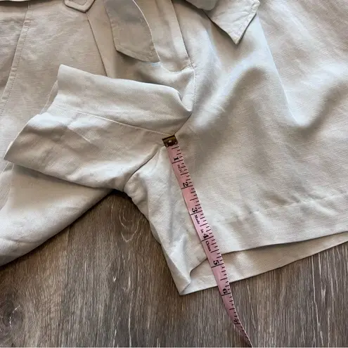 J. McLaughlin ‎ Abbie linen blend waist tie shorts women’s size 0