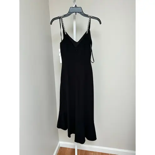 NEW NWT Xscape Midi Rhinestone Spaghetti Scuba Crepe size 2P