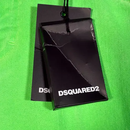 DSQUARED2 Cool Girl Cropped Jeans Neon Green Womens IT 40 US 4