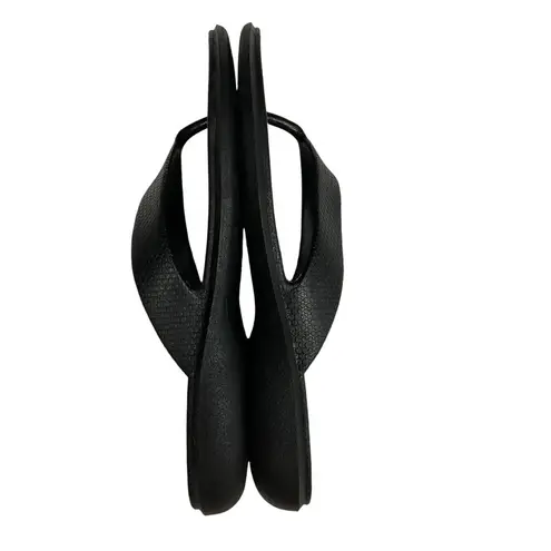 Okabashi Maui Women's Flip Flops Sandals Black Size M Comfort Made in USA