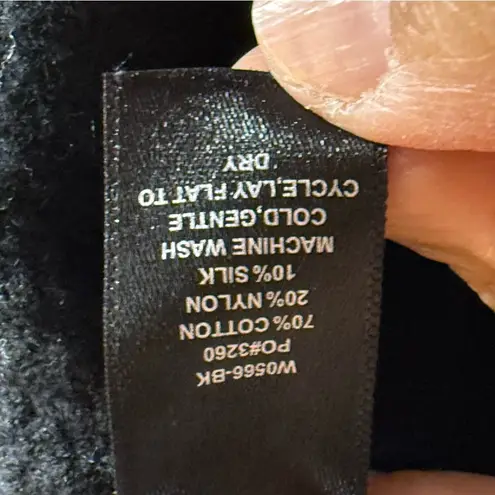 Betabrand apres shawl Black Open-Front cardigan Sweater SZ:S/M