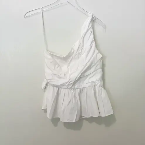 ALC Frank A.L.C. Soraya One Shoulder‎ Top Cotton Gathered size 10