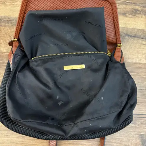 Bottega Veneta Gold Tone Black Leather Crossbody Bag Purse Vintage Marco Polo