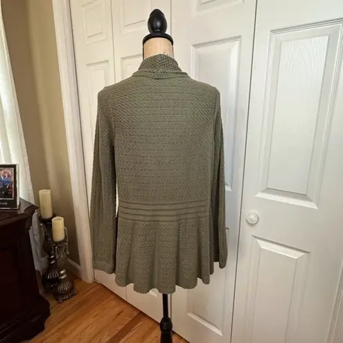 Women’s Fever Soft knit creates an open front, shawl collar cardigan Size L Size L