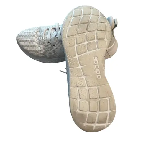 Adidas  Puremotion White With Green Accent On Heel Low-Top Size 8.5 Running Shoes