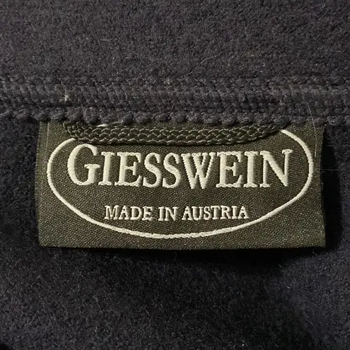 Giesswein vintage merino wool itch lapel navy pea coat pockets Austria sz EU 36