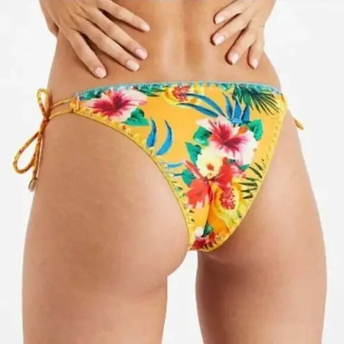 NEW Banana Moon watermelon red tie side bikini bottom with seashell, size 42