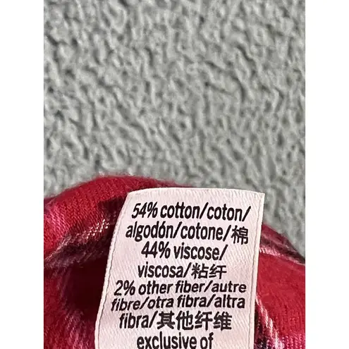 Victoria's Secret Victoria’s Secret‎ Pajama Shirt Women Medium Plaid Long Sleeve Button Up Lounge - Image 11