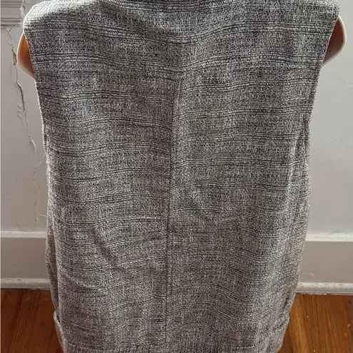 NWT Addison Gray full zip snap button lined vest with pockets, size M outdoors Size M
