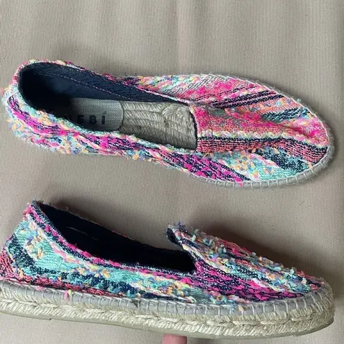 Manebi Espadrilles Acapulco Raffia Yute Mix Size 6 Tan