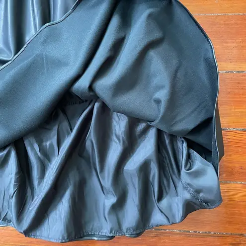 Olivia James the Label Black Brooke Faux Leather Flutter Sleeve Dress