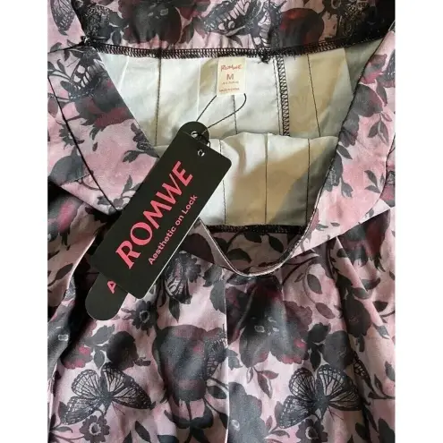 Romwe  Rose Butterfly Skirt Size Medium Y2K Nwt Lace Goth‎ Grunge