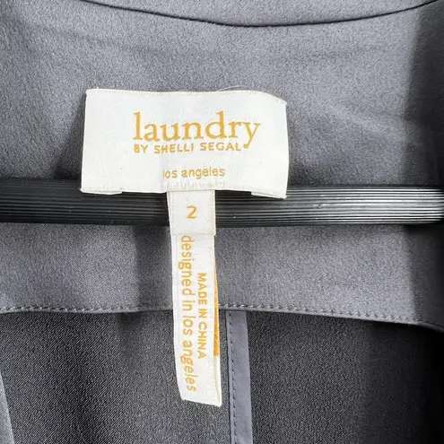 Laundry by Shelli Segal  Grey Longline Vest Size 2