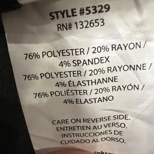 Wonder Wink Petite Black Scrub Pants Jogger Style Elastic Waist Drawstring 2XL Size 2X